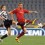 Udinese's forward Abdi (L) fights for th