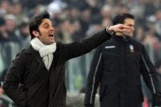 Catania's coach Vincenzo Montella gestur