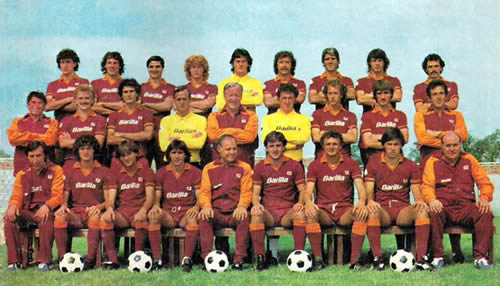 La Rosa della As Roma 1982-1983 campione d'Italia